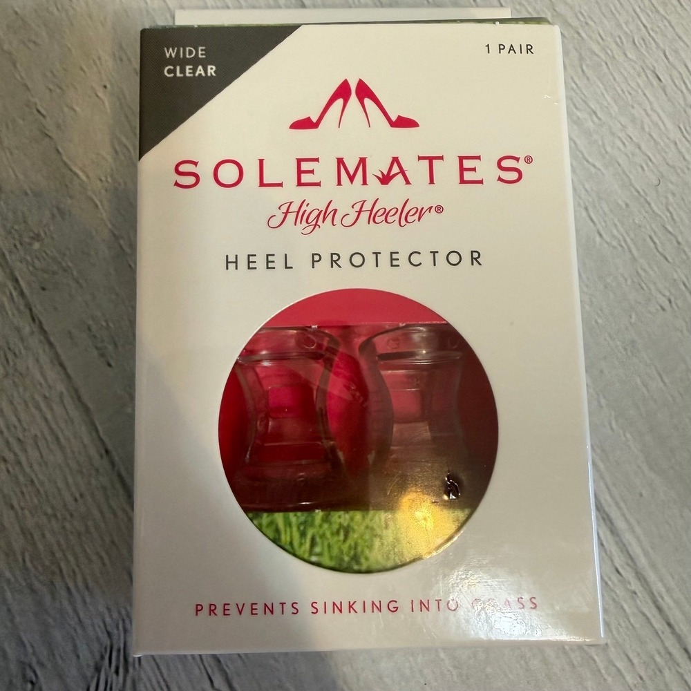 Solemates High Heel Protector one pair WIDE clear NEW